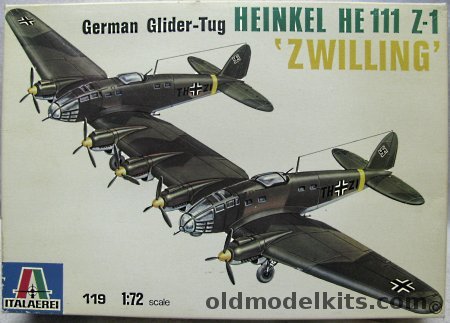 Italaerei 1/72 Heinkel He-111 Z-1  Zwilling Glider Tug - Russian Summer/Winter 1943, 119 plastic model kit